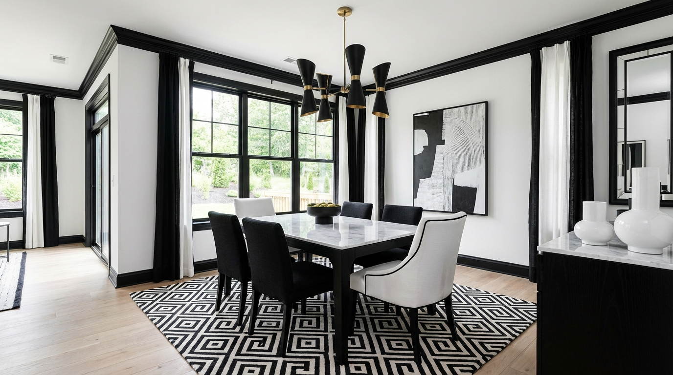Transitional dining-room